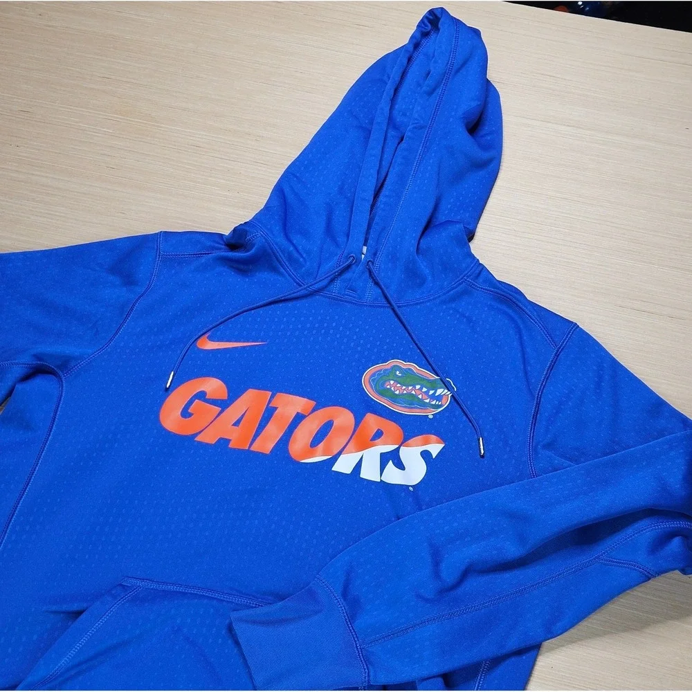 Florida Gators Nike Hoodie Mens M Blue Therma-Fit Pullover 31170X-FG1 NCAA